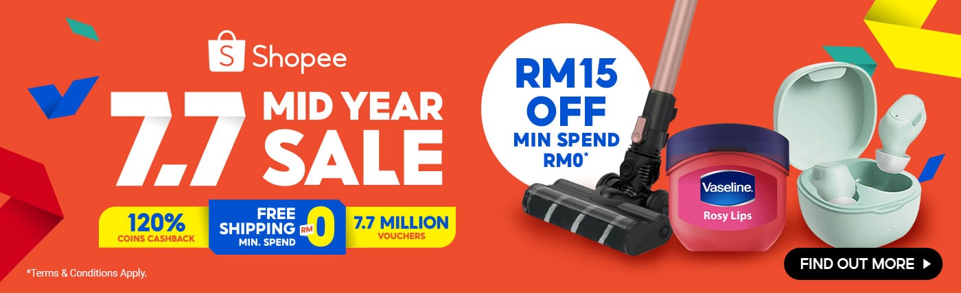 Shopee 7.7 Sale Bank Promo Codes 2021 with RM15 OFF and up to RM40 Discount - Freebies4u