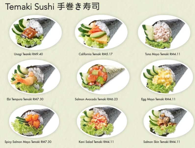 sakae sushi menu