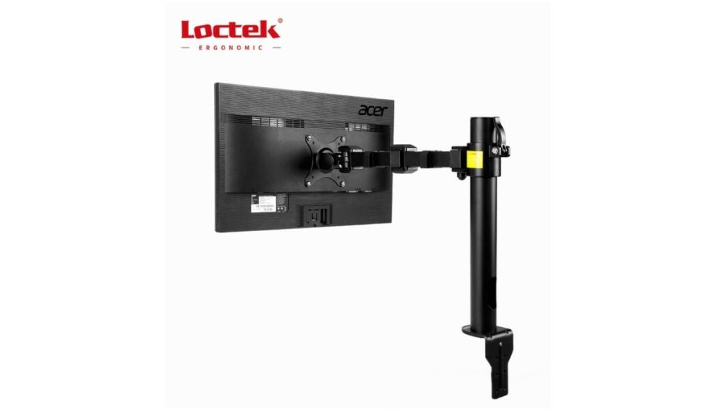 Loctek DLB111 Single Desktop Monitor Arm Holder with Height Adjustment