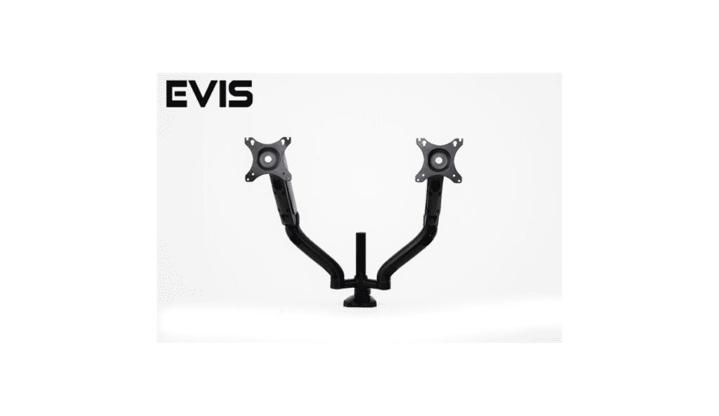 EVIS Dual Monitor Arm Gas Strut Desktop