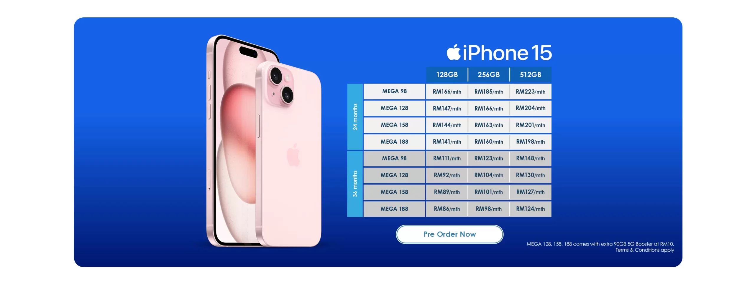 Celcom iphone 15 pricing & plan