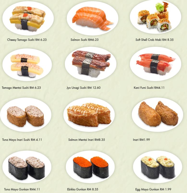sakae sushi menu